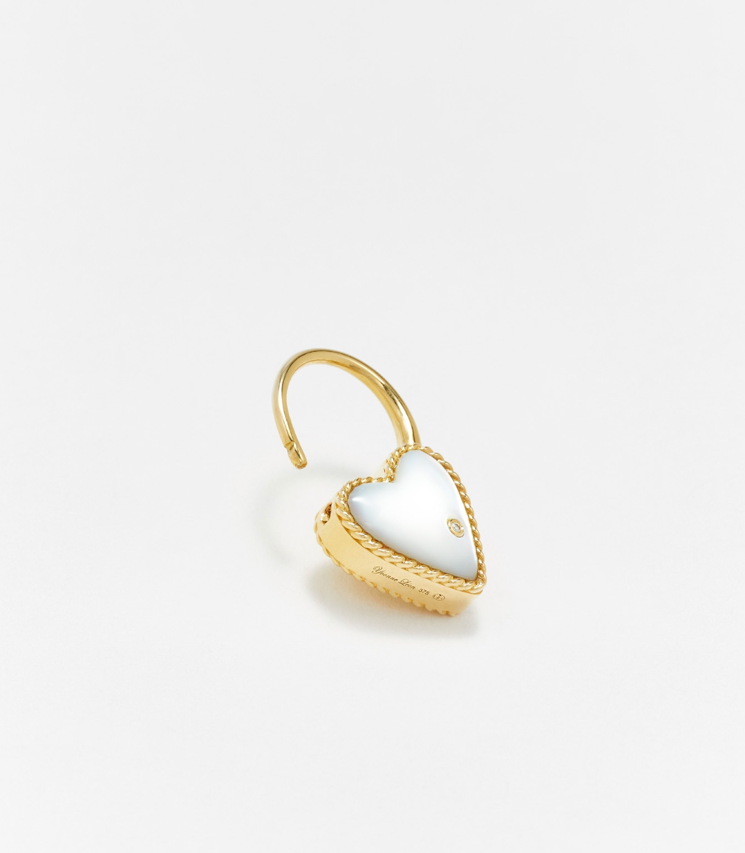 CREOLE CADENAS CŒUR NACRE OR JAUNE - Millo Jewelry