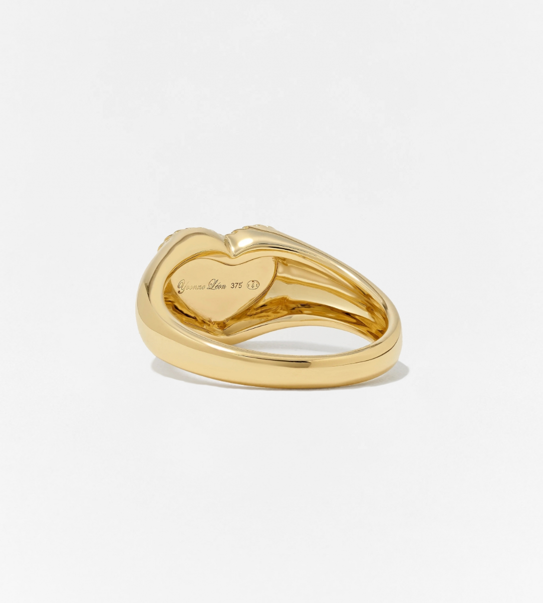 BABY CHEVALIERE COEUR CORAIL OR JAUNE - Millo Jewelry