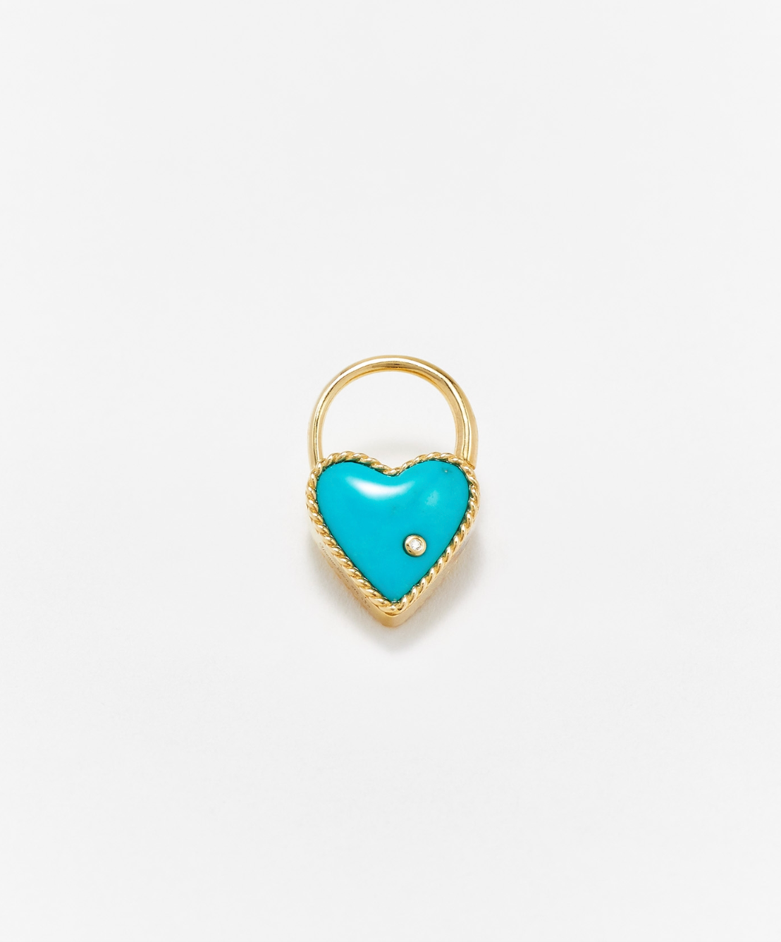 CREOLE CADENAS CŒUR TURQUOISE OR JAUNE - Millo Jewelry
