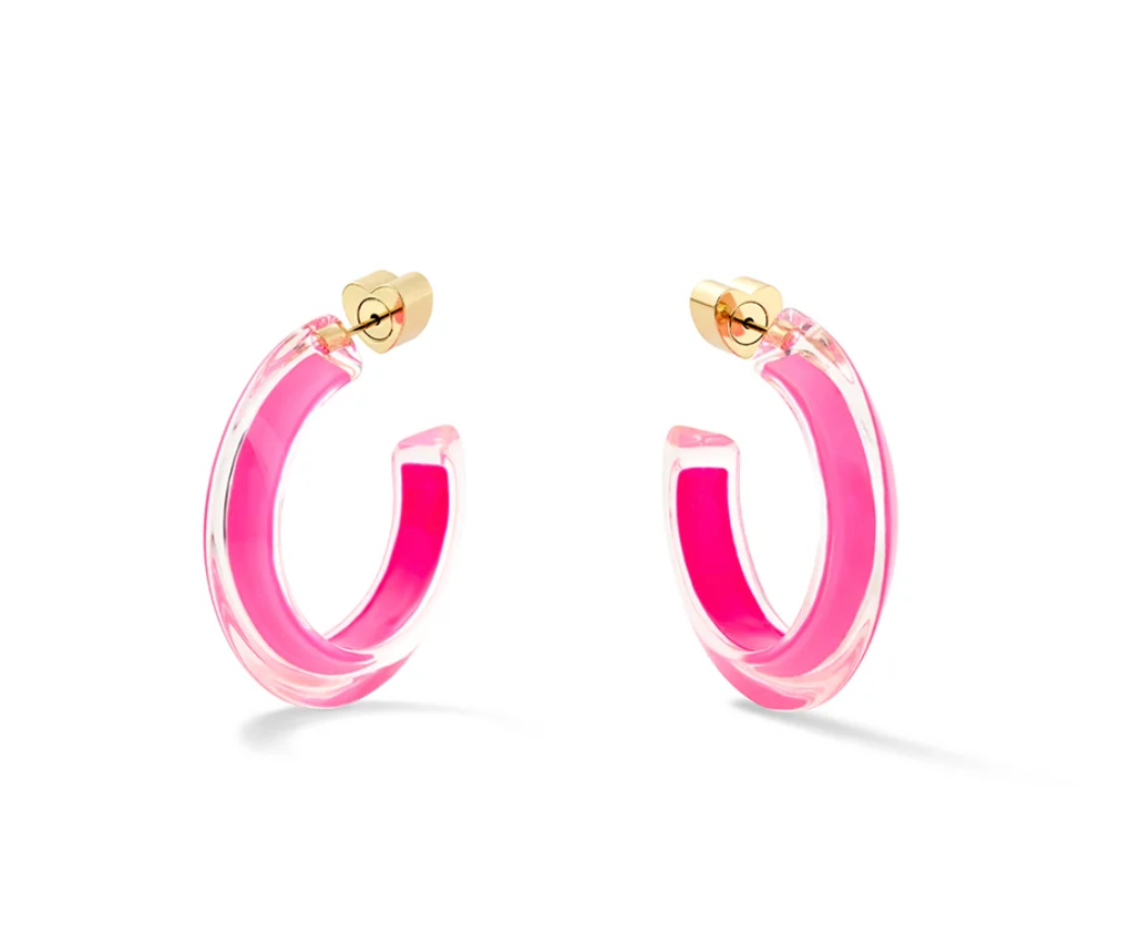 Small Lucite Jelly Hoop™ Earrings - Millo Jewelry