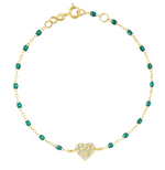 Load image into Gallery viewer, In Love Diamond Bracelet, Emerald, Yellow Gold - Millo 
