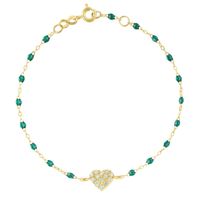 In Love Diamond Bracelet, Emerald, Yellow Gold - Millo 
