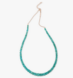 Load image into Gallery viewer, SMALL GRADUATED TURQUOISE BEADED NECKLACE - Millo Jewelry
