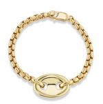 Load image into Gallery viewer, GOLD SINGLE STONE MARINER LINK BRACELET - Millo Jewelry
