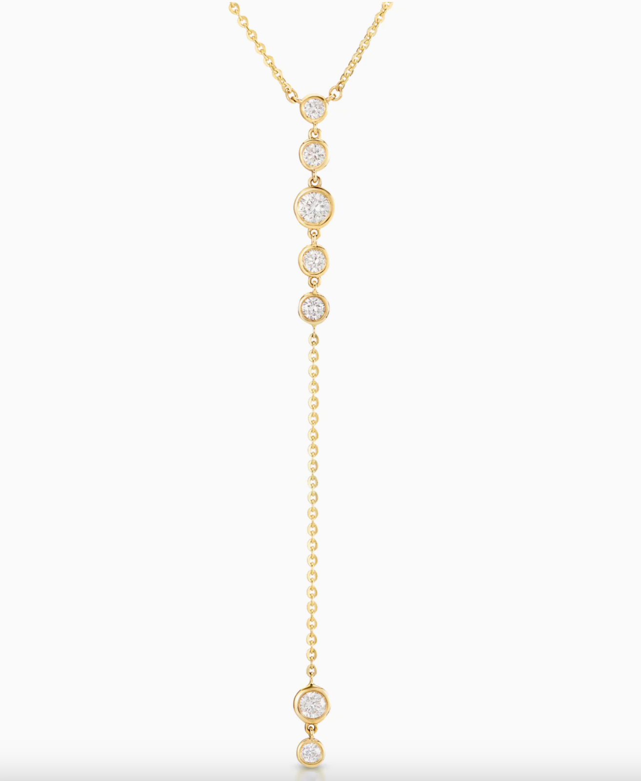 Bezel Starstruck Lariat Necklace - Millo Jewelry