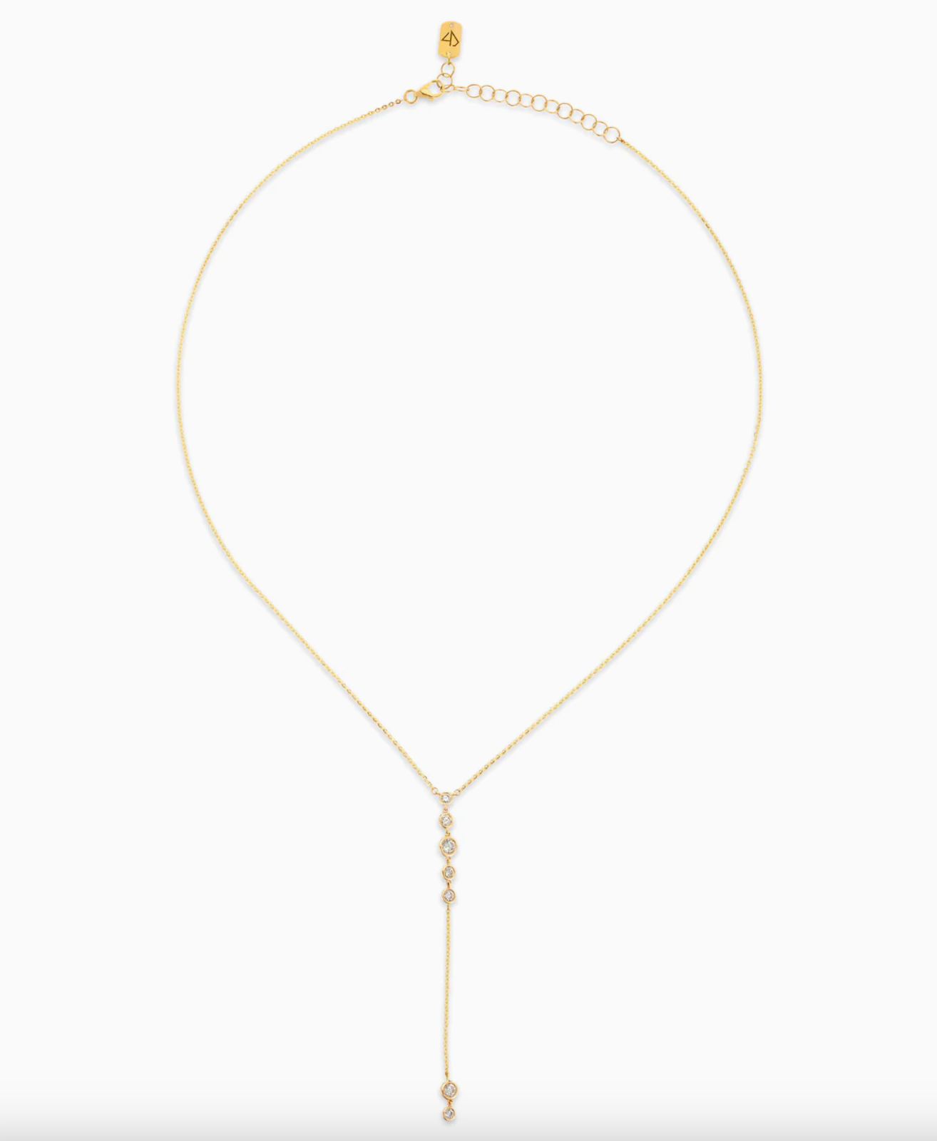 Bezel Starstruck Lariat Necklace - Millo Jewelry