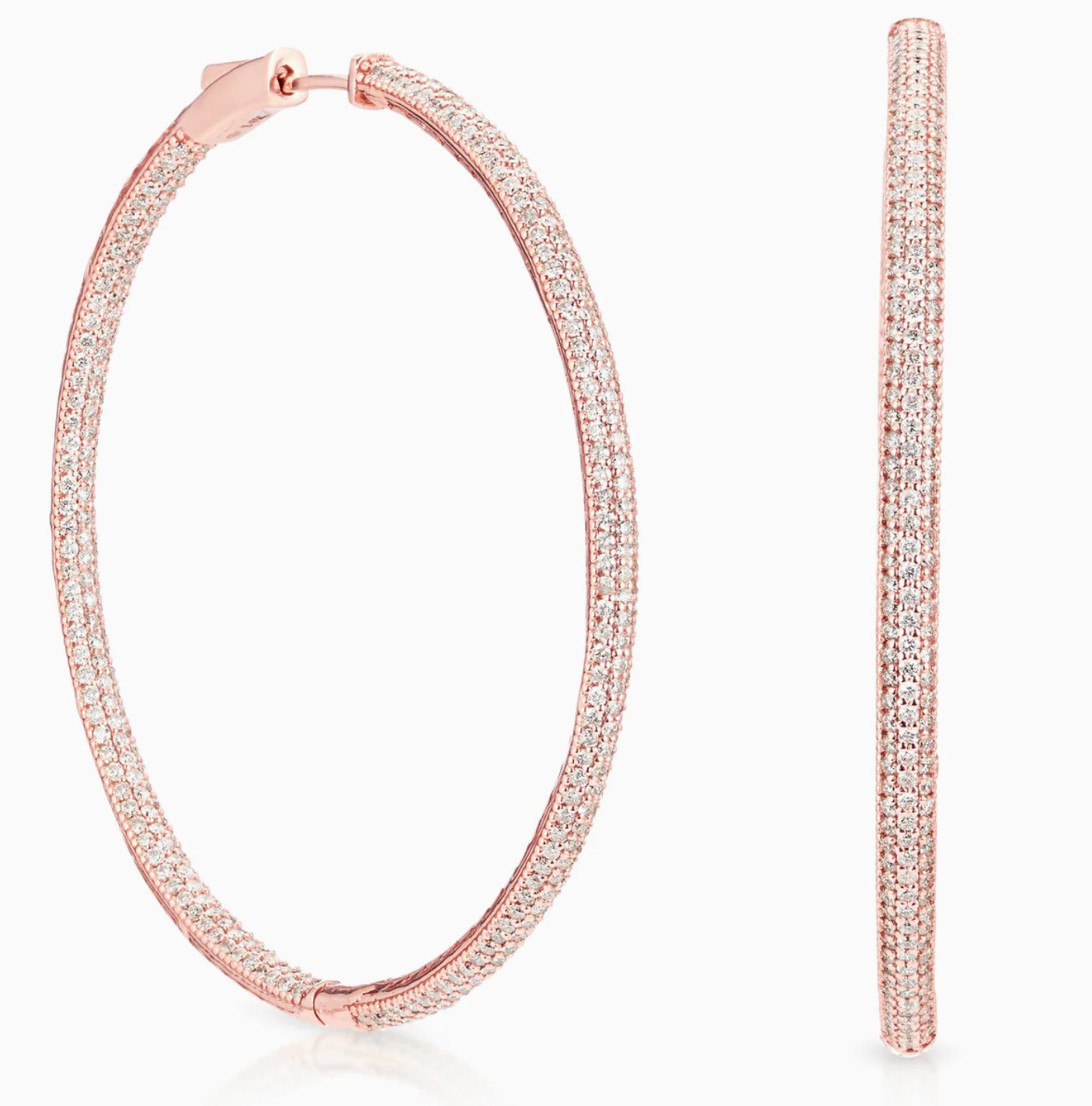 Triple Row Infinity Hoops - Millo Jewelry