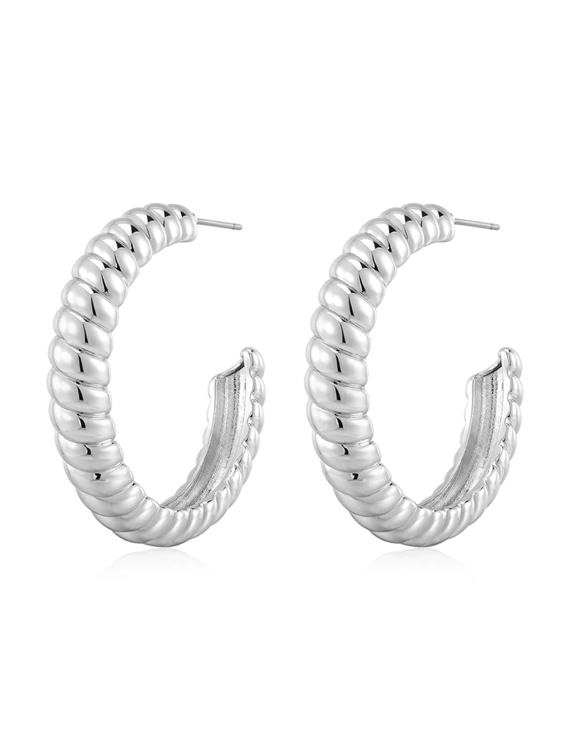 XL RIDGED HOOPS - Millo