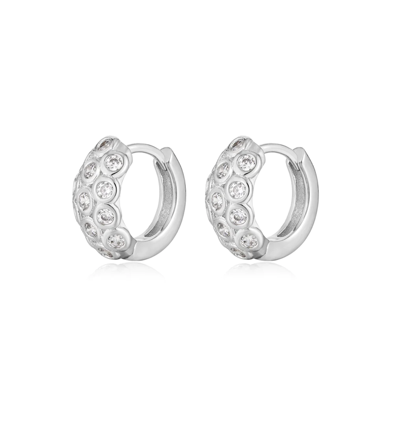 THE SIENNA STONE HOOPS - Millo