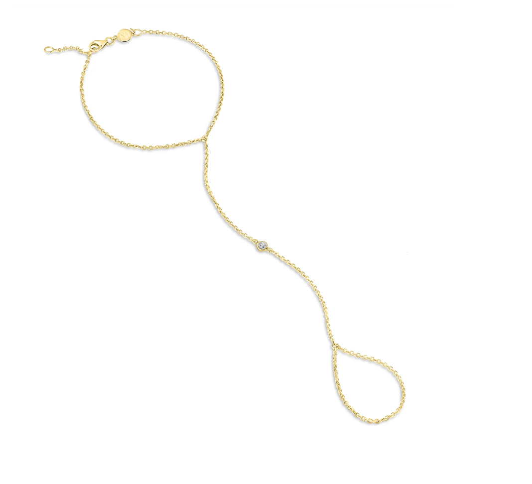 DIAMOND BEZEL HAND CHAIN - Millo