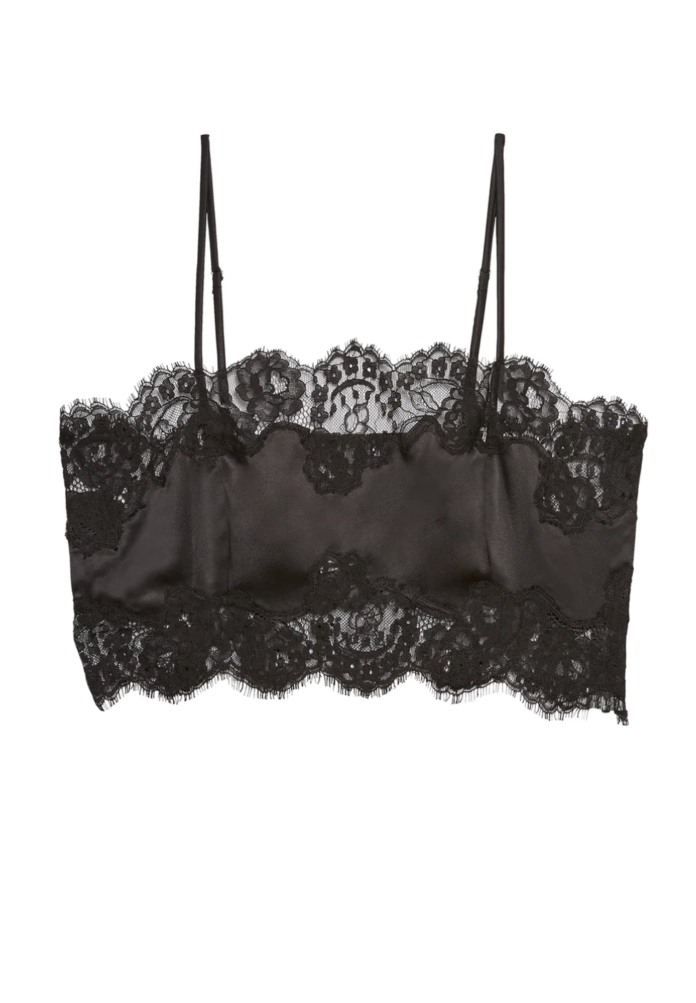 SILK & LACE BANDEAU TOP - Millo