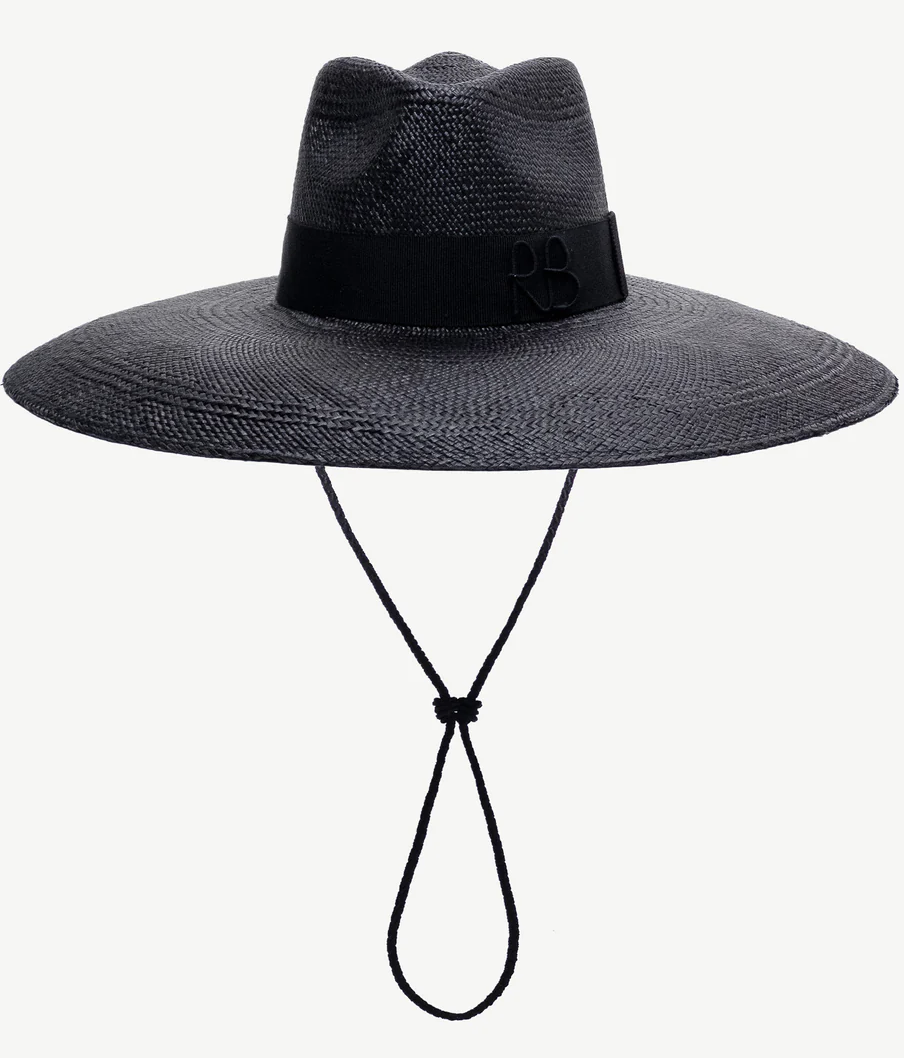 Wide-Brimmed Straw Fedora Hat - Millo