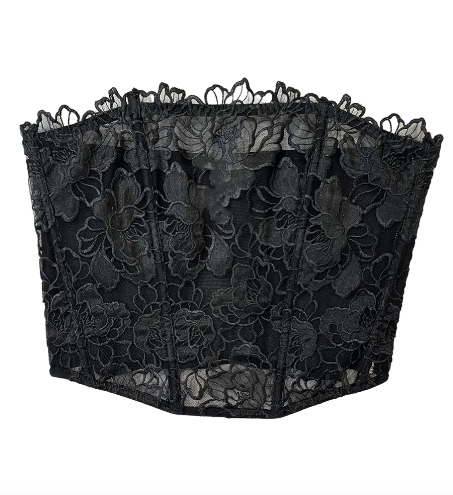 WHITNEY EMBROIDERY CORSET TOP - Millo