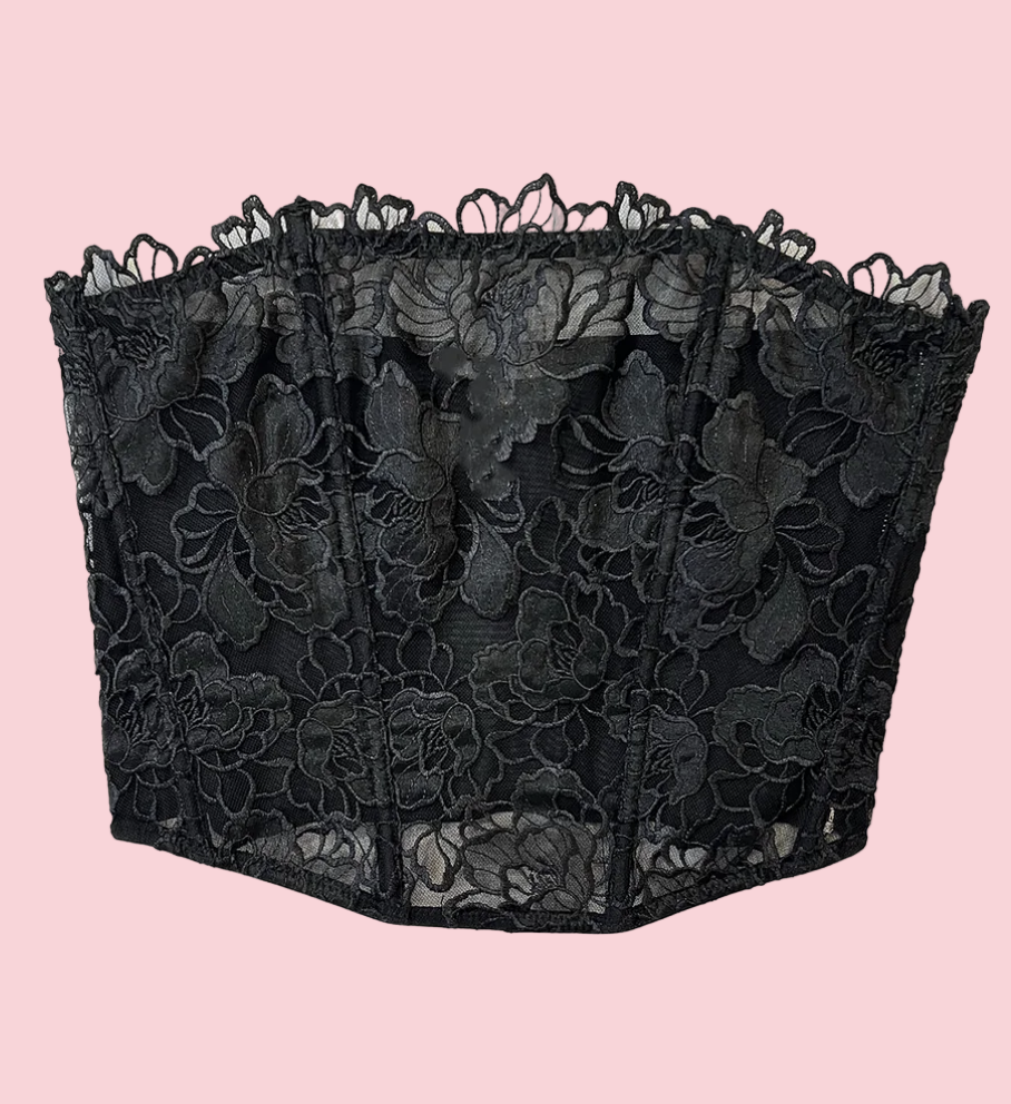 WHITNEY EMBROIDERY CORSET TOP - Millo