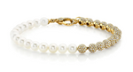 Load image into Gallery viewer, READY TO SHIP PEARL &amp; DIAMOND SPLIT BRACELET - Millo 
