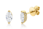 Load image into Gallery viewer, READY TO SHIP DIAMOND MARQUISE HALO STUDS - Millo 
