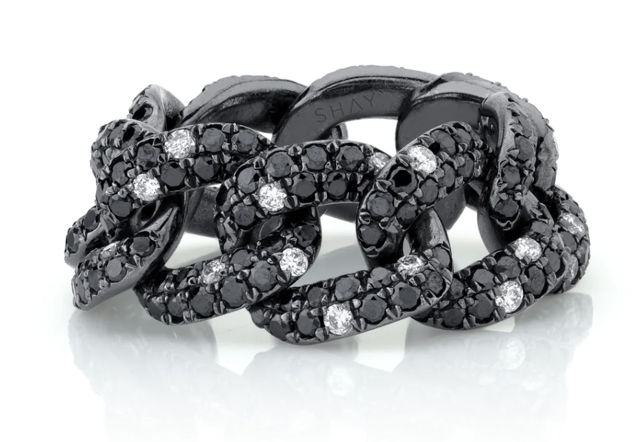 BLACK DIAMOND TWINKLE ESSENTIAL LINK RING - Millo