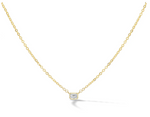 Load image into Gallery viewer, Solitaire Brill Chain Necklace- Emerald Cut - Millo 
