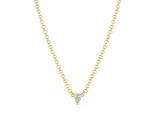 Load image into Gallery viewer, 14K PEAR DIAMOND SMALL ROLO CHAIN NECKLACE - Millo 
