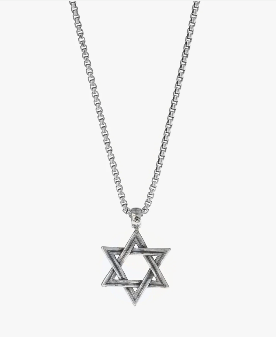 Sterling Silver Star Of David Necklace