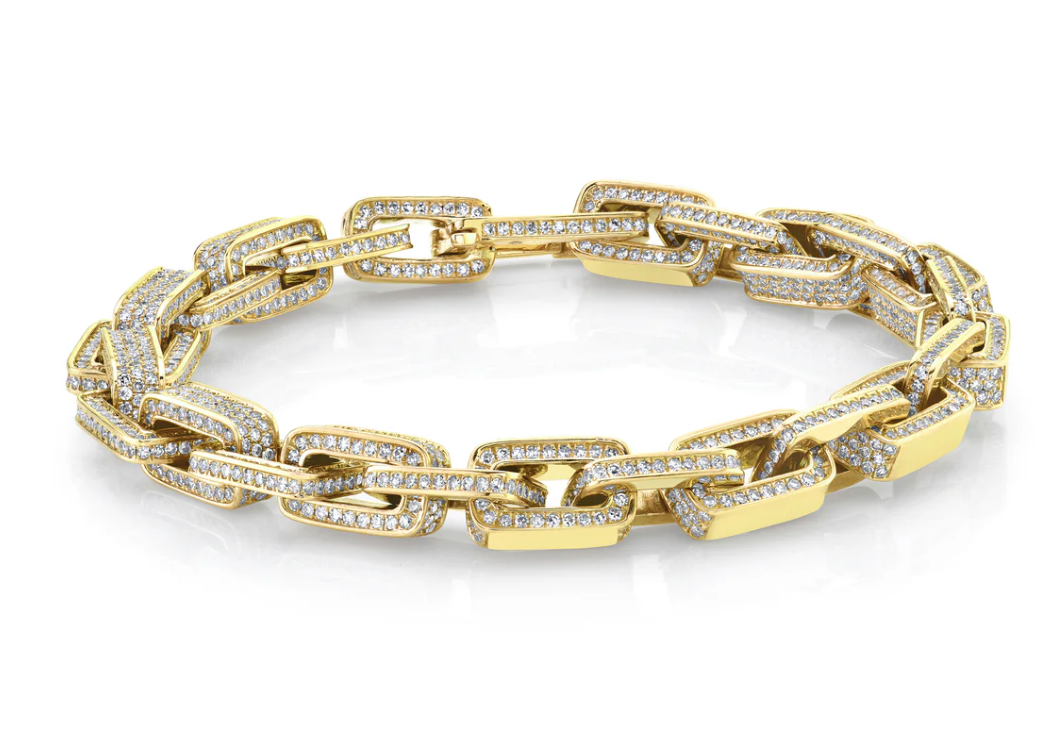 PAVE DECO LINK BRACELET