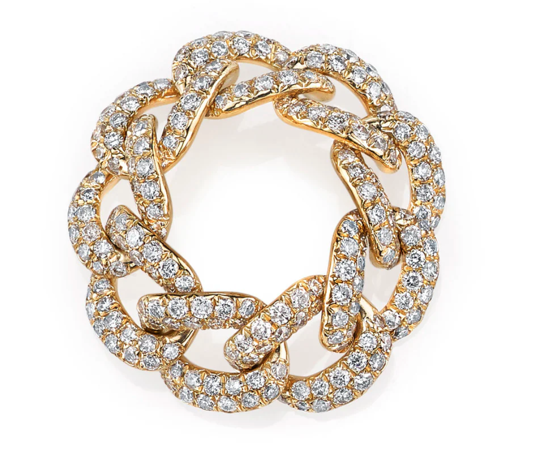 DIAMOND PAVE ESSENTIAL LINK RING