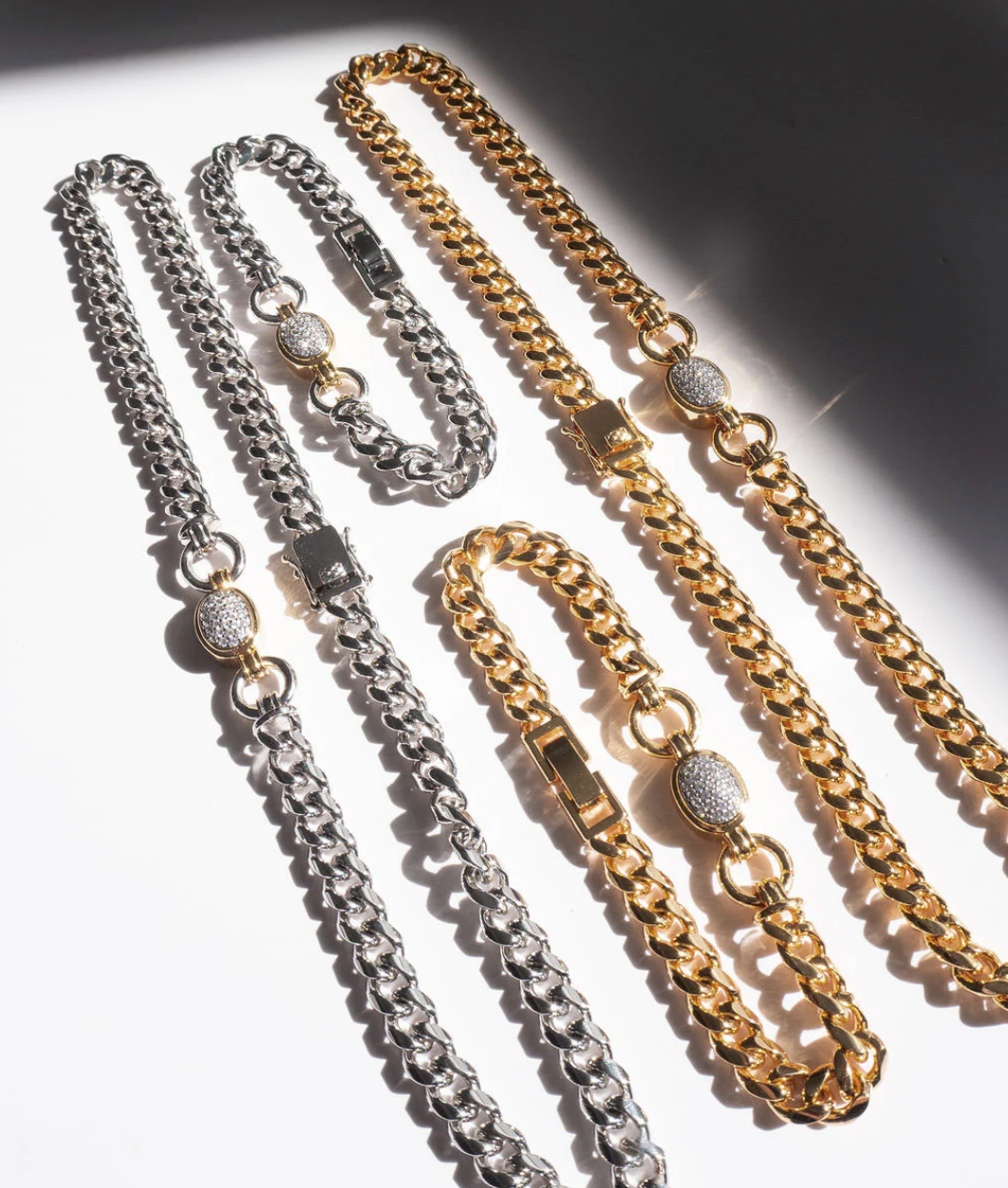 The Pave Oval Link Necklace