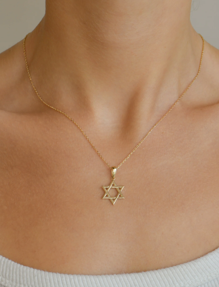 Dew Drop Star of David Charm