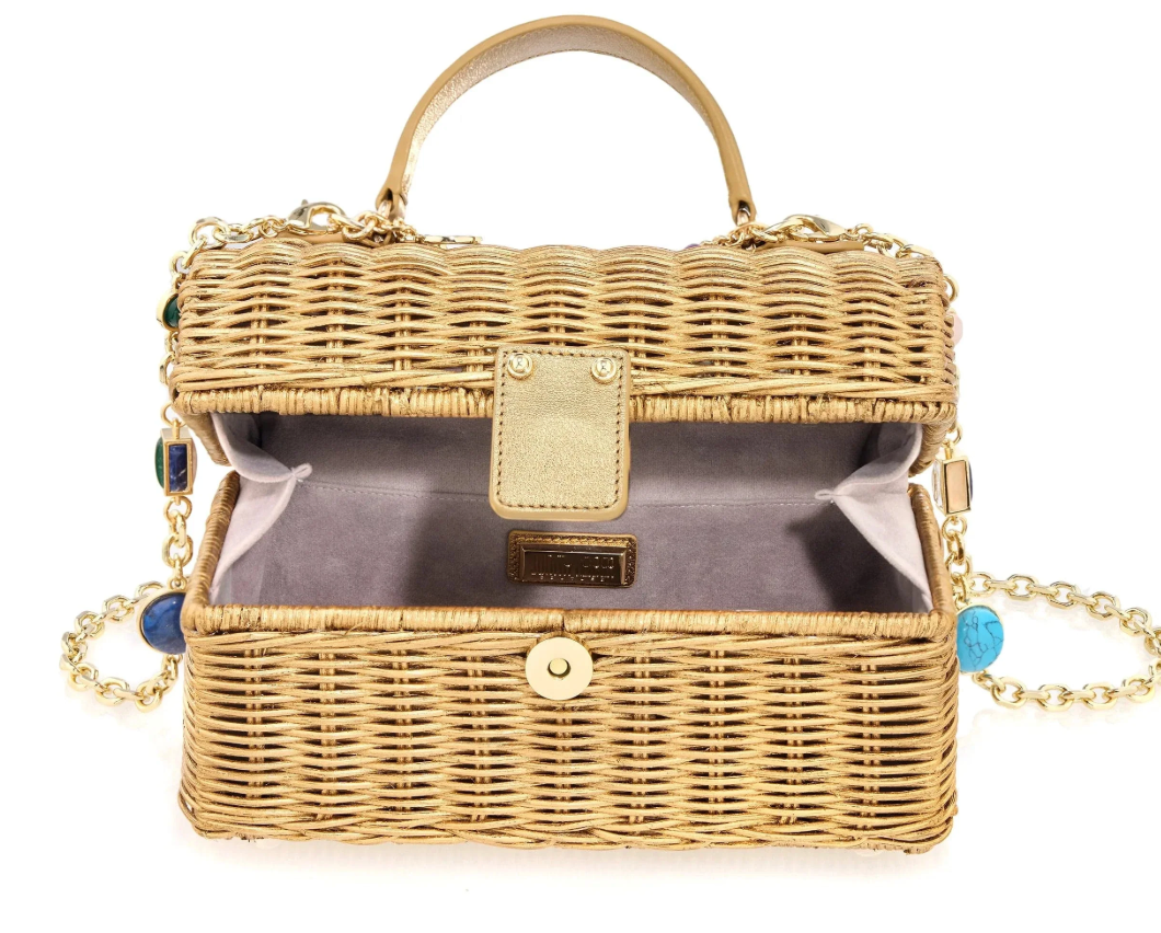 Isla Wicker Basket Champagne