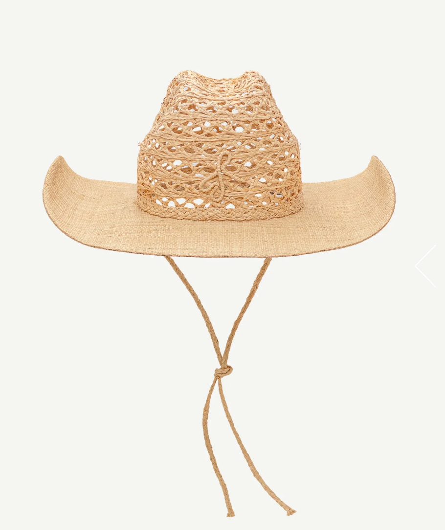 Cut Out Straw Cowboy Hat