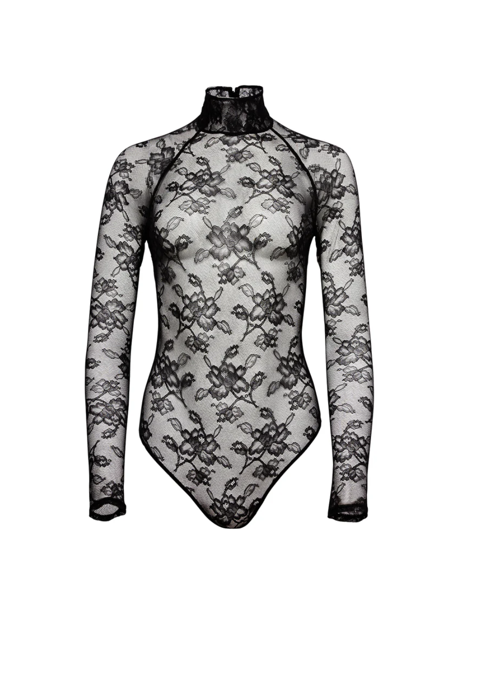 High Neck Lace Bodysuit