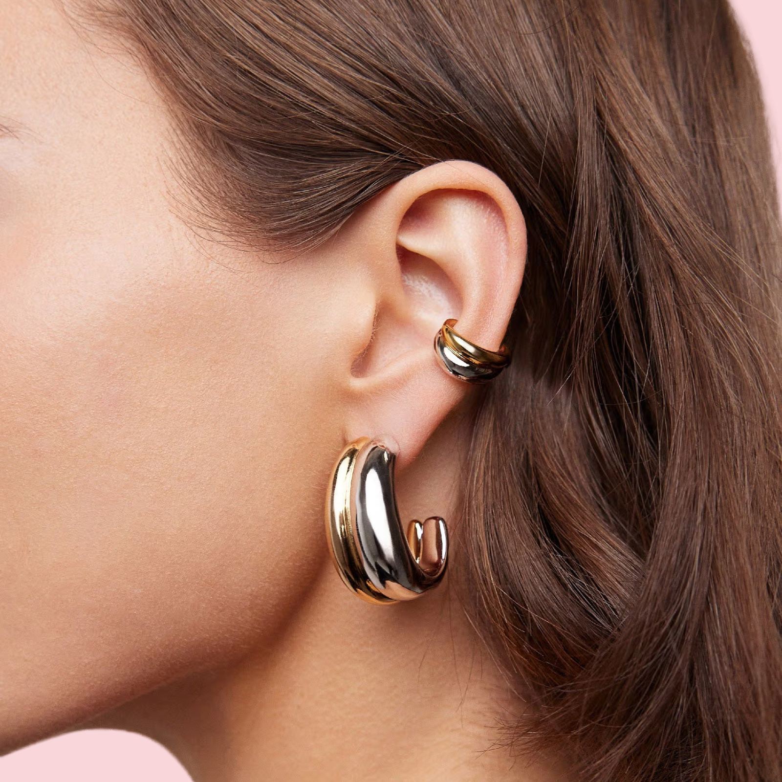 Chavez ear cuff two tone