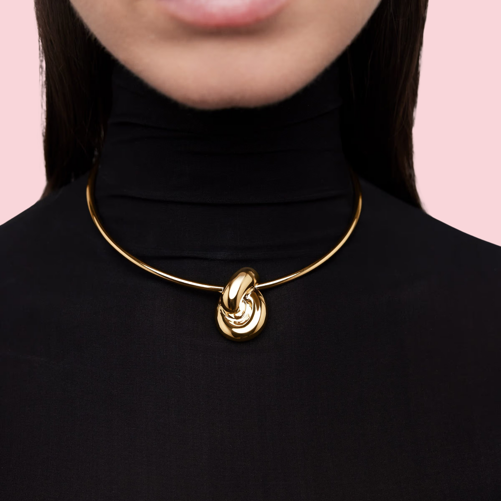 knot choker gold