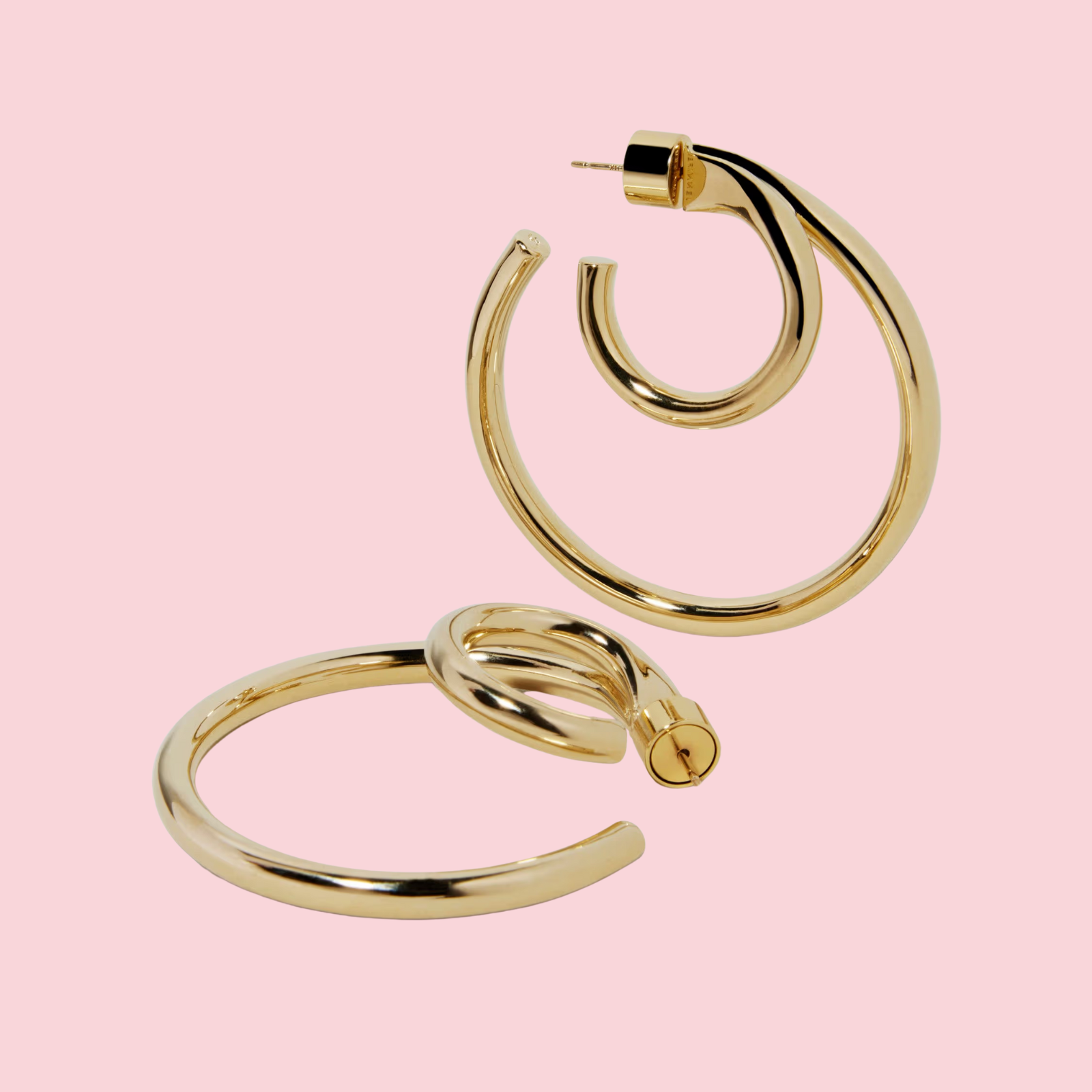 1.5”double lily baby hoops