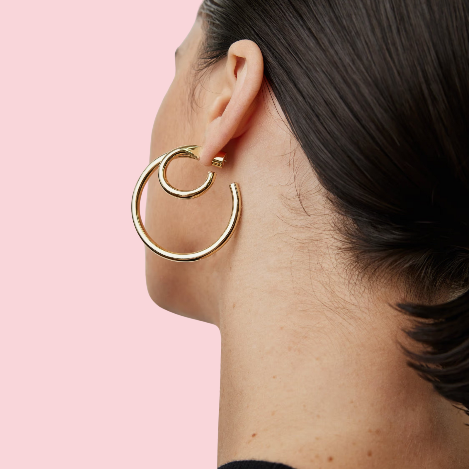 1.5”double lily baby hoops