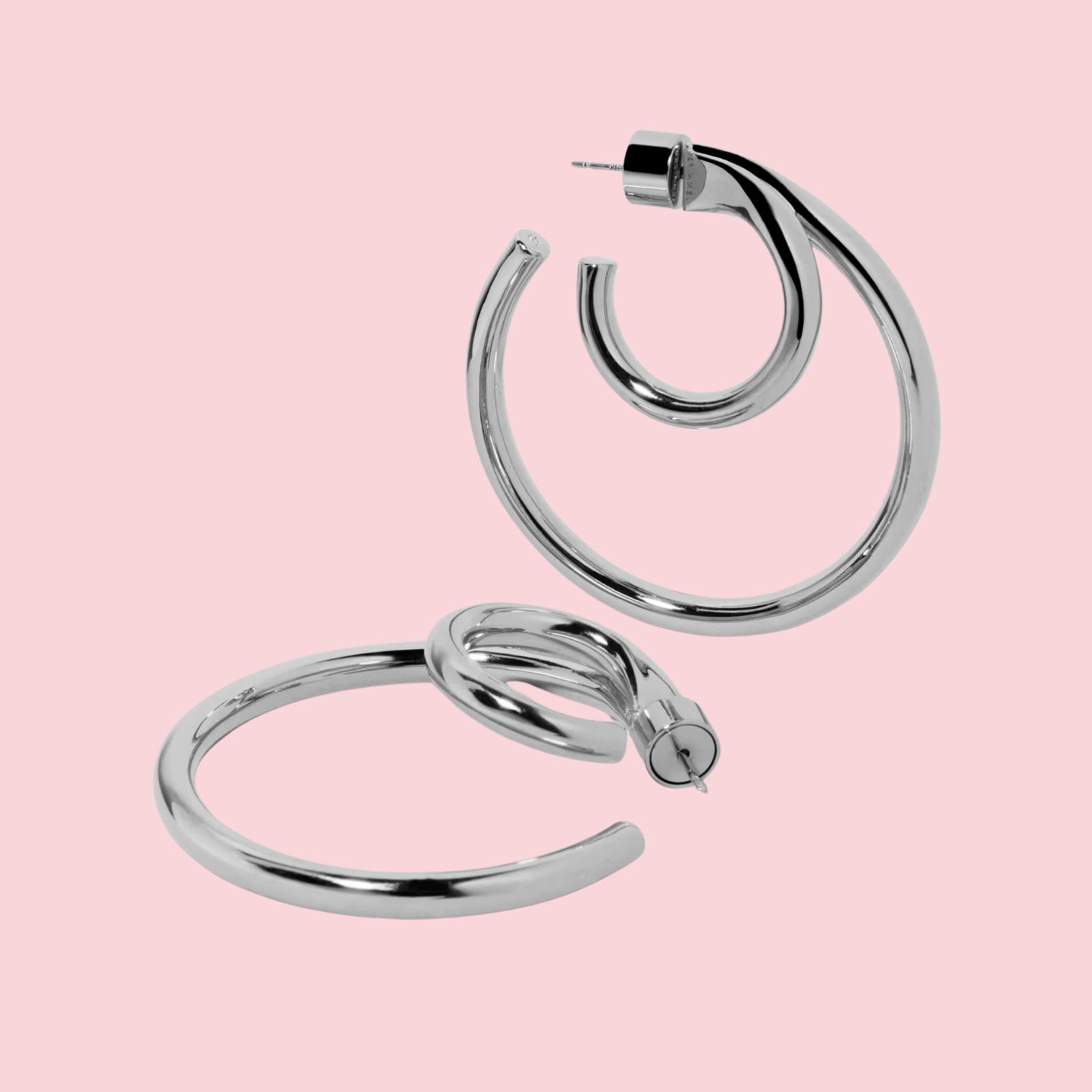 1.5”double lily baby hoops