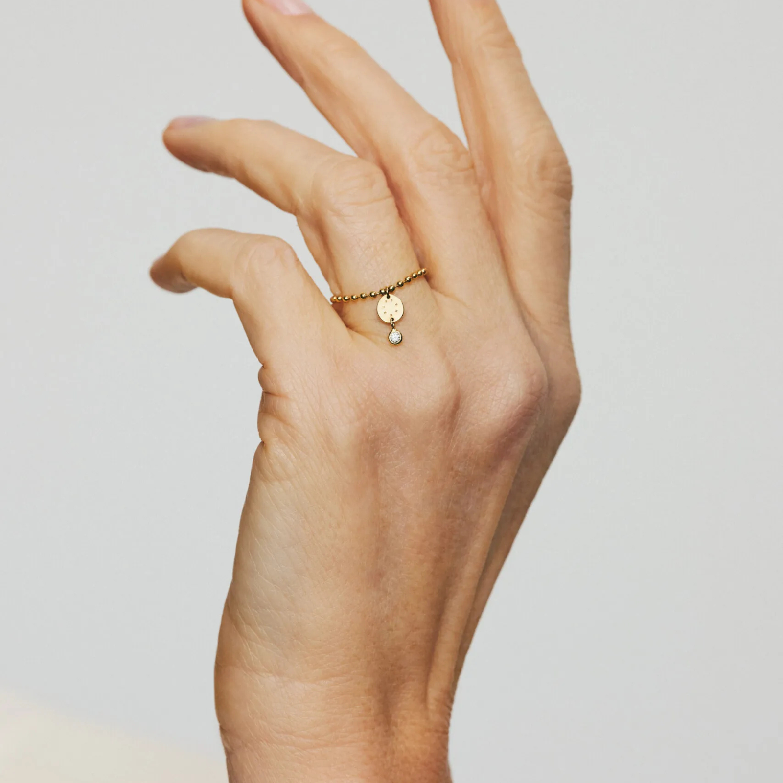 Solo Diamond Eternal Flat Ring, yellow gold