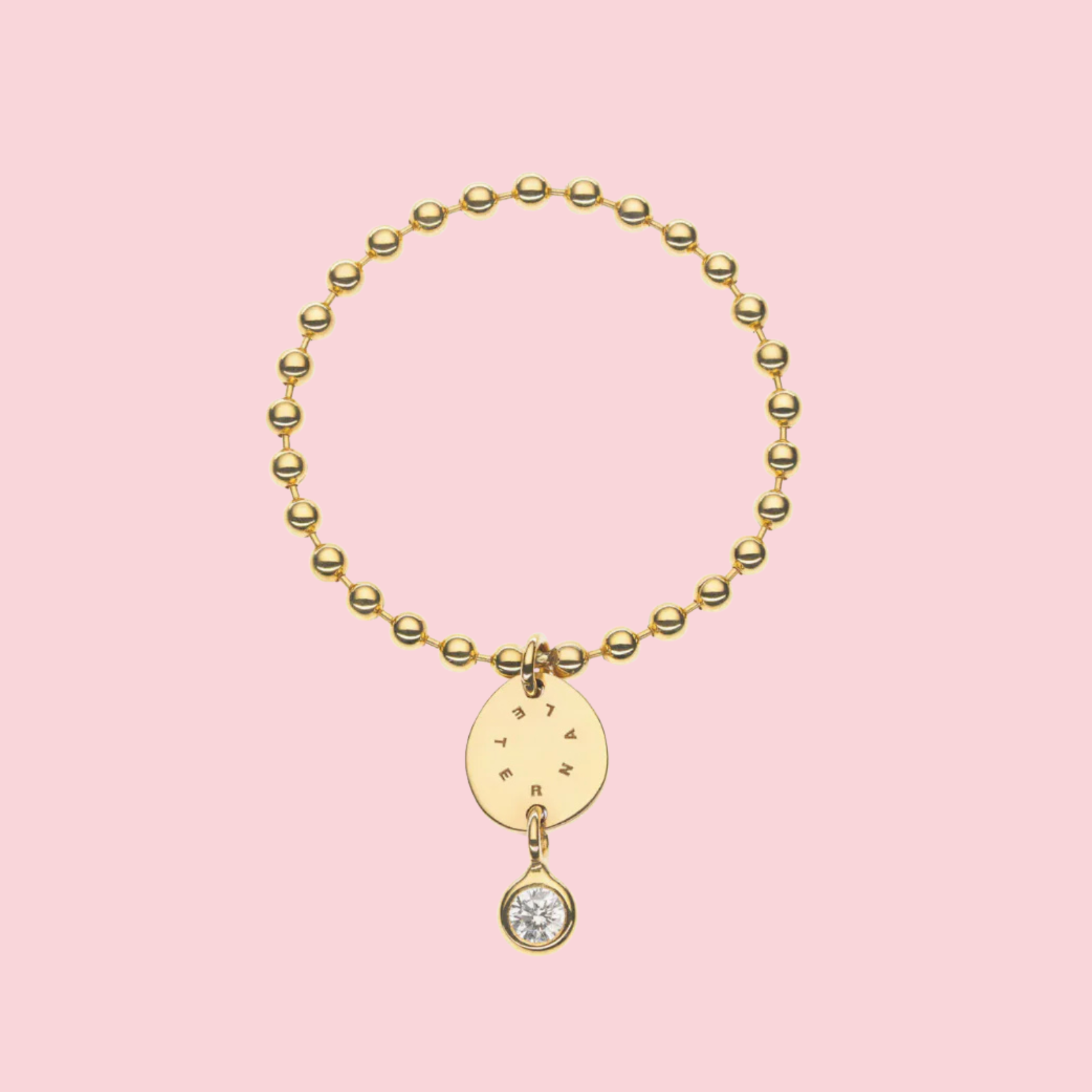 Solo Diamond Eternal Flat Ring, yellow gold
