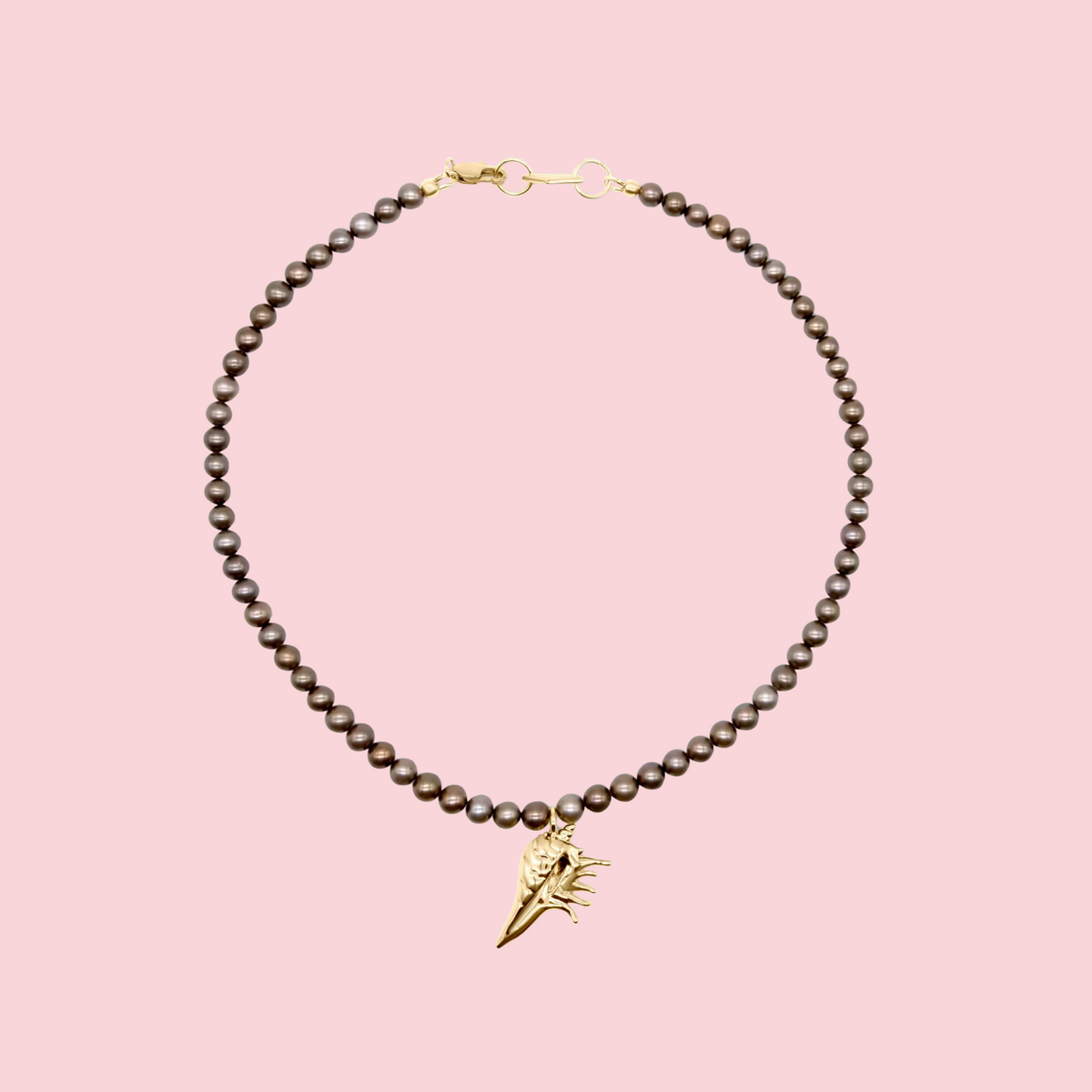 Rell Pearl Necklace Gold