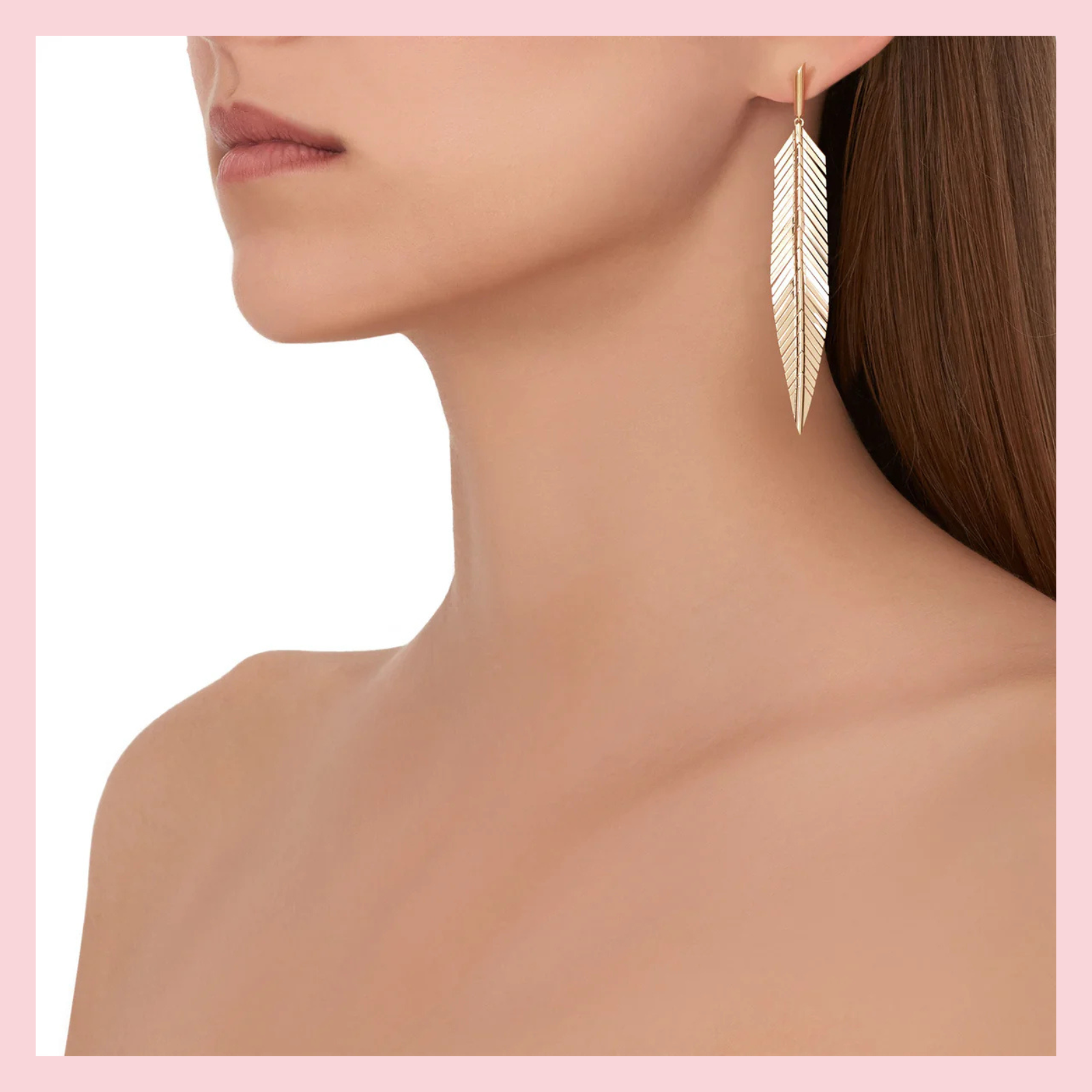 Feather Earrings, Medium