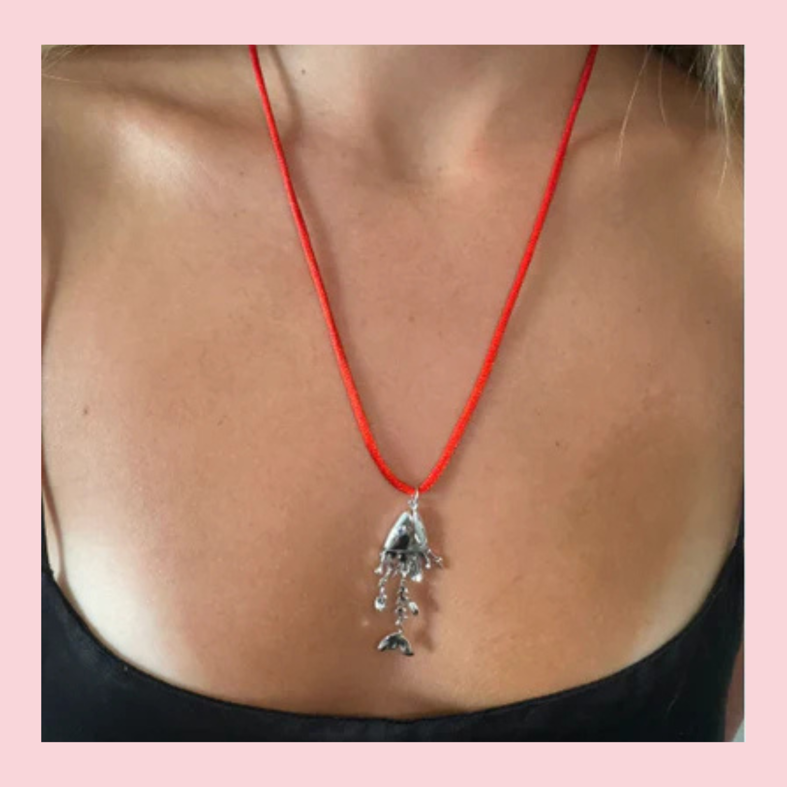Coral Trout Red Cord - Necklace