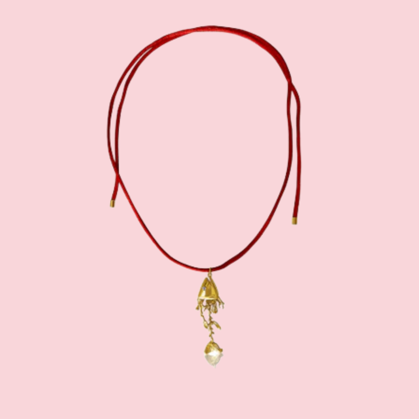 Coral Trout Red Cord - Necklace