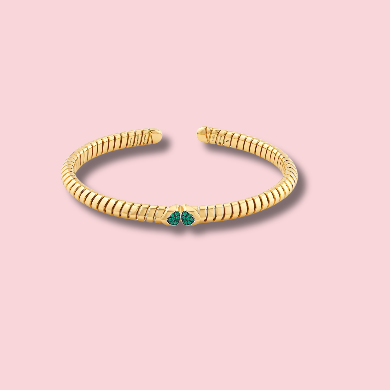 Trisolina Emerald Bangle