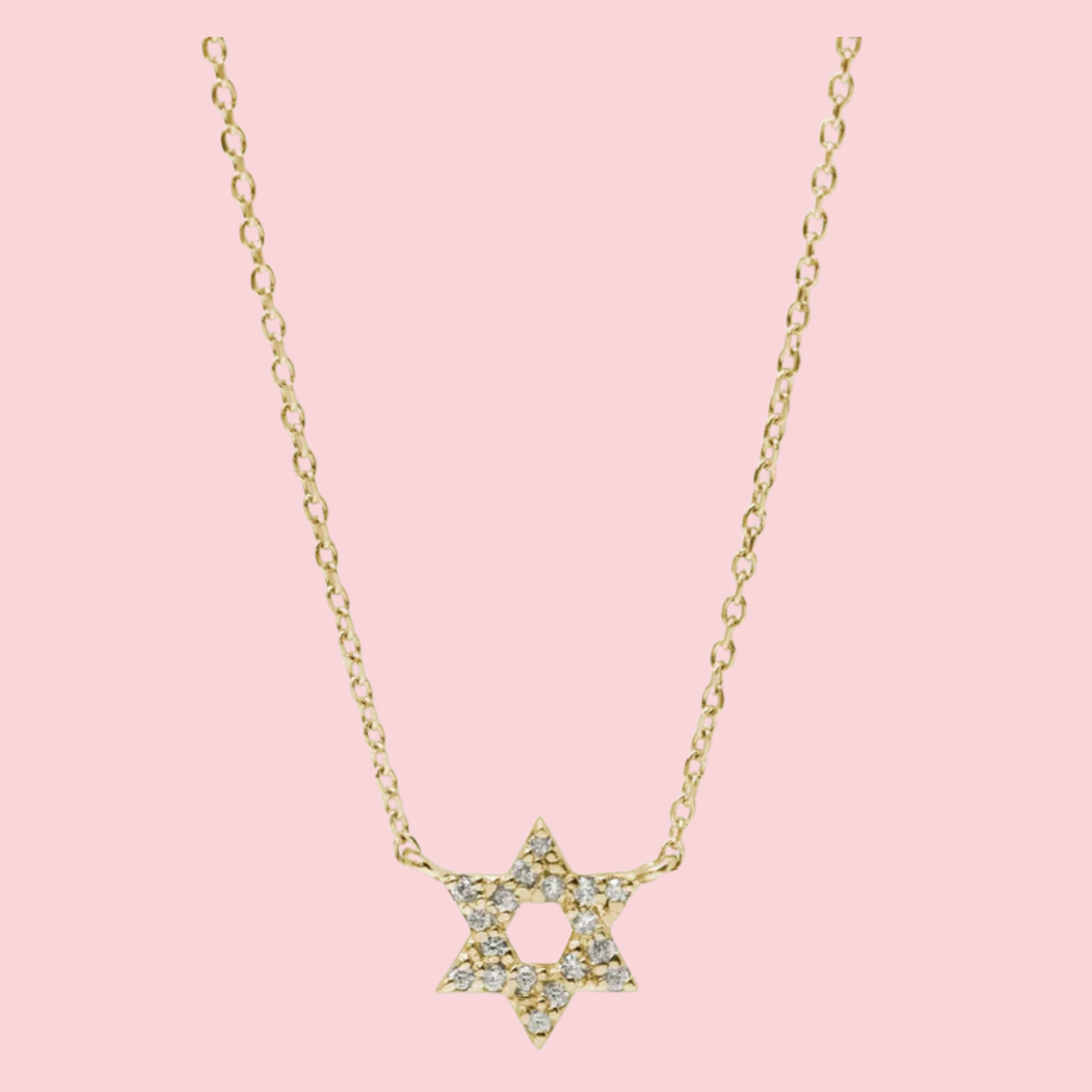 Love Letter Pavé Star of David Necklace