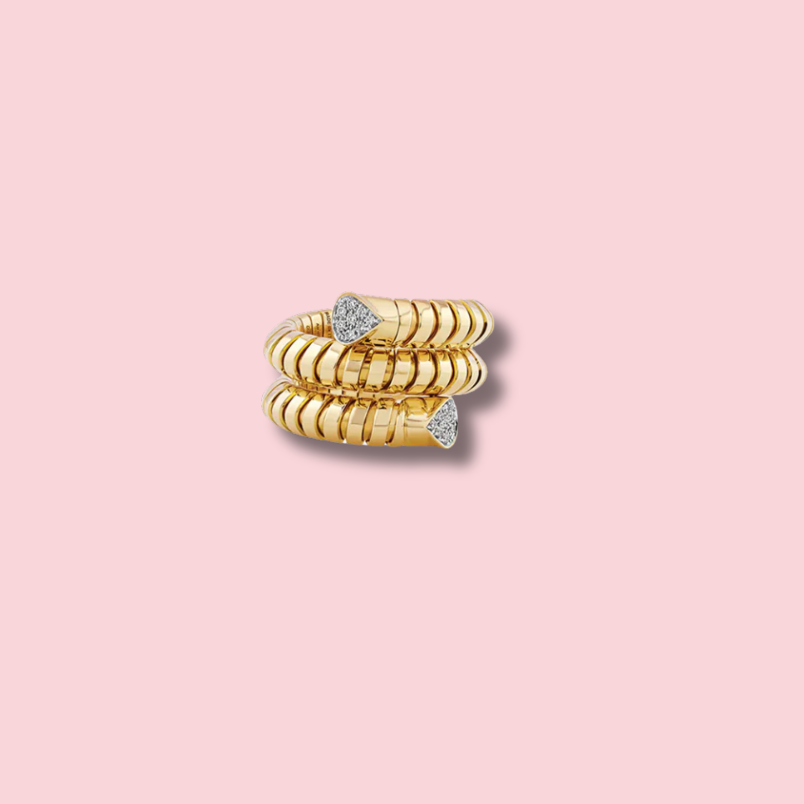 Trisola Pavé Diamond Ring