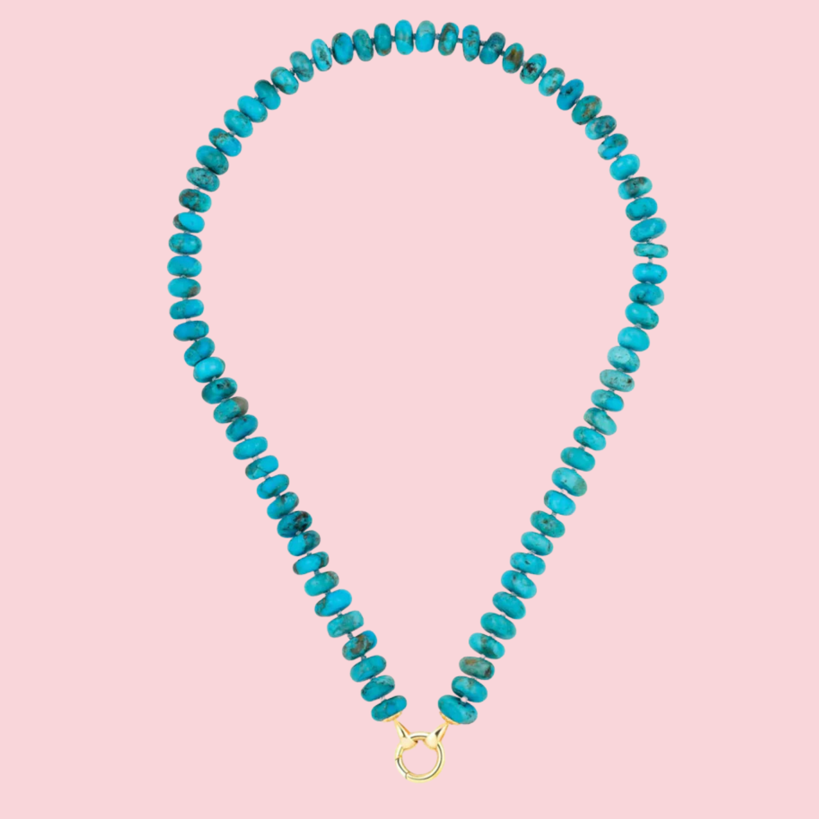 Turquoise Rondelle Bead Necklace