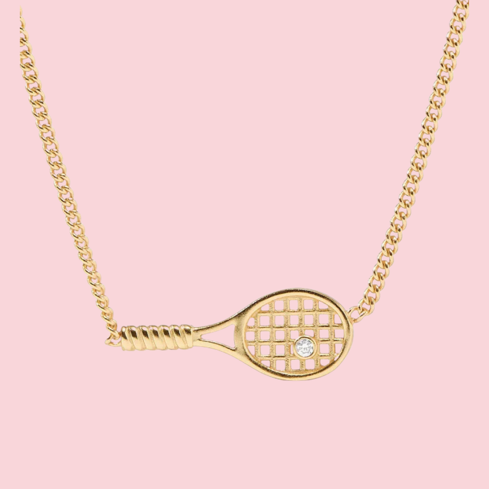 Tennis Racquet Delicate Necklace