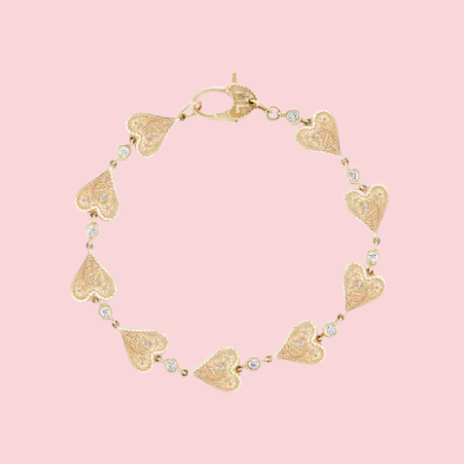 SOUTHWESTERN HEART BRACELET 7"