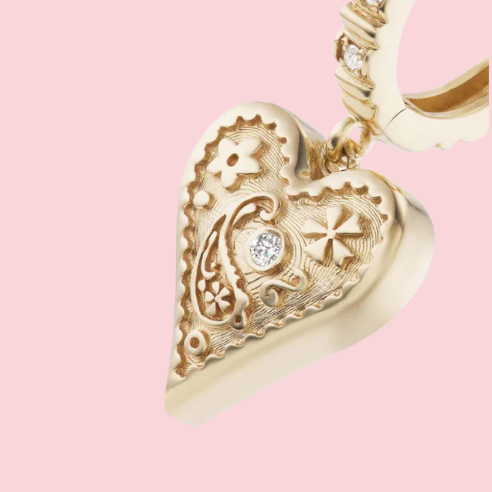 MINI SOUTHWESTERN HEART EARRINGS