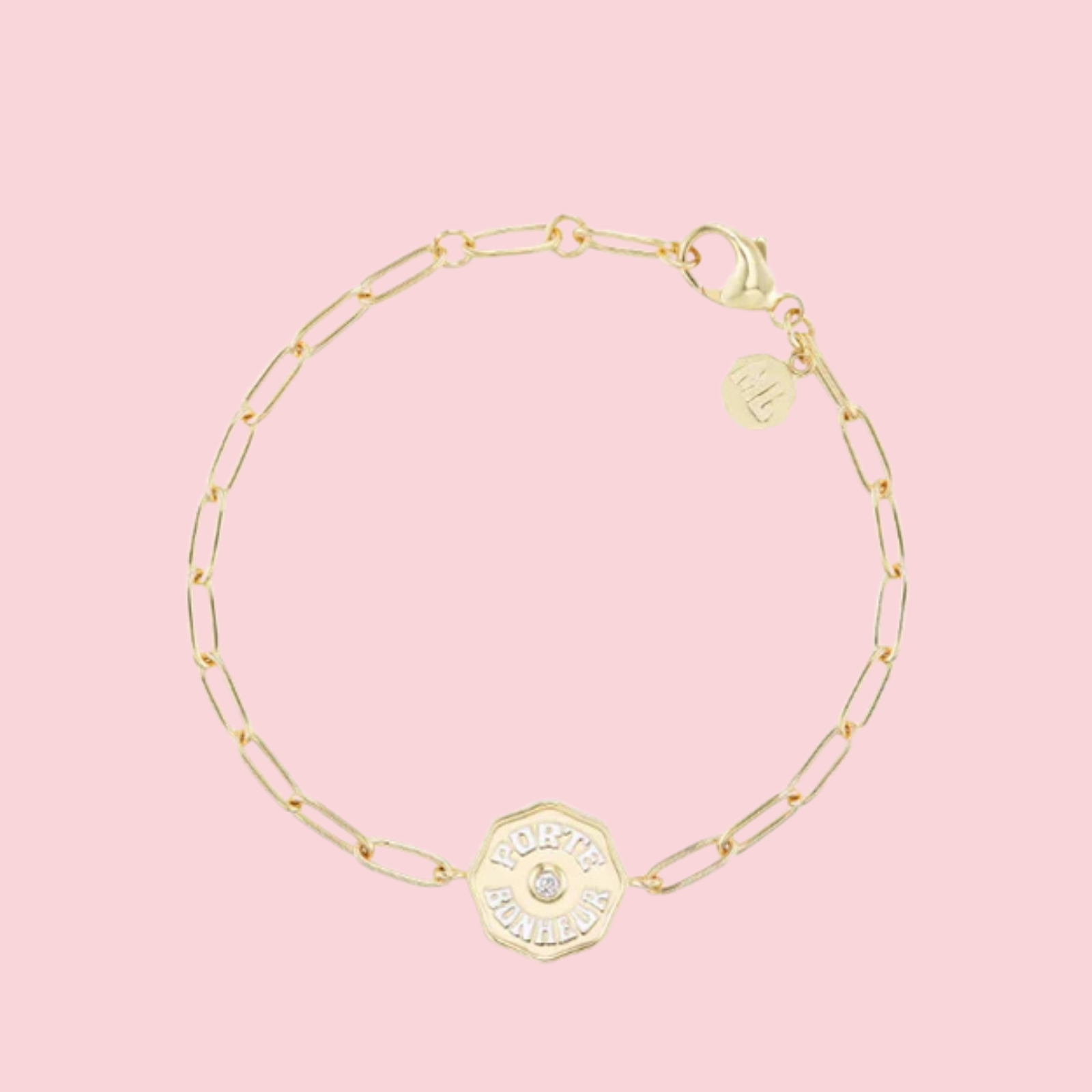 PETITE PORTE BONHEUR BRACELET WHITE DIAMOND